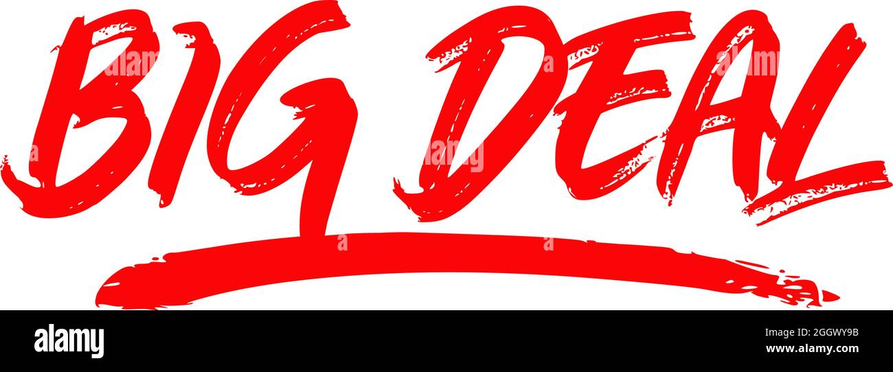 Big deal word text logo design vector template Stock Vector Image & Art Alamy