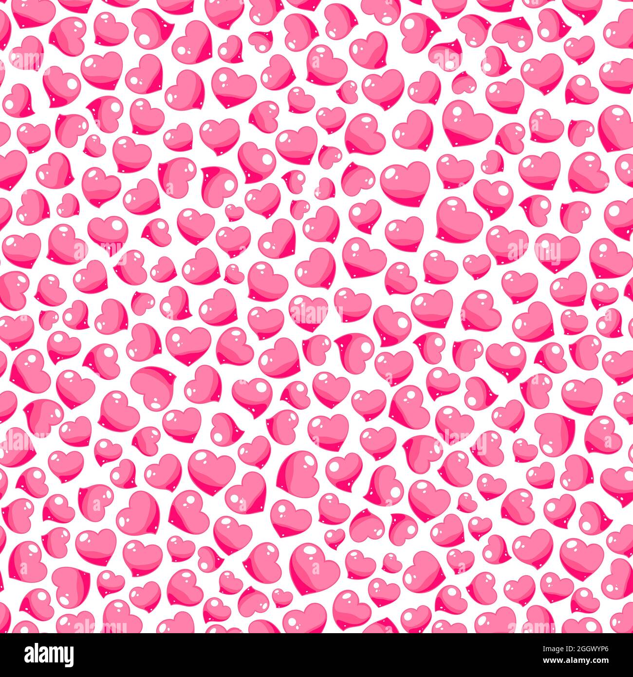 cute seamless background of little pink hearts Stock Vector Image & Art ...
