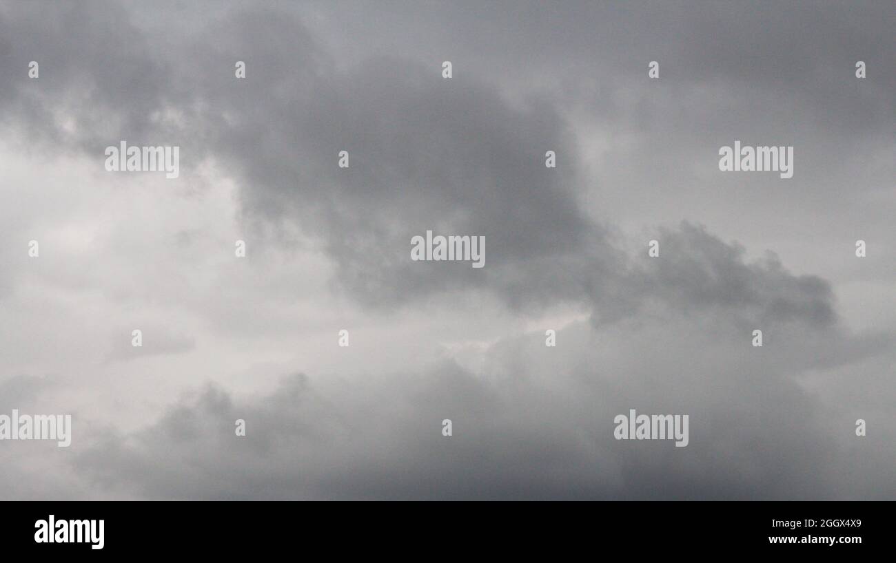Dark sky and dramatic black cloud before rain comming Stock Photo - Alamy