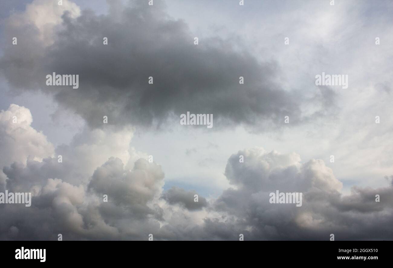 Dark sky and dramatic black cloud before rain Stock Photo - Alamy