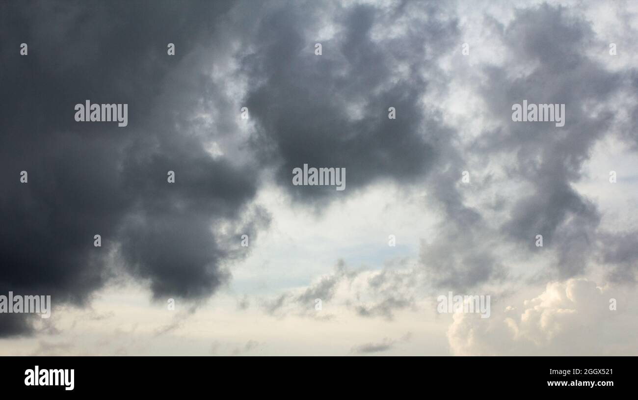 Dark sky and dramatic black cloud before rain Stock Photo - Alamy