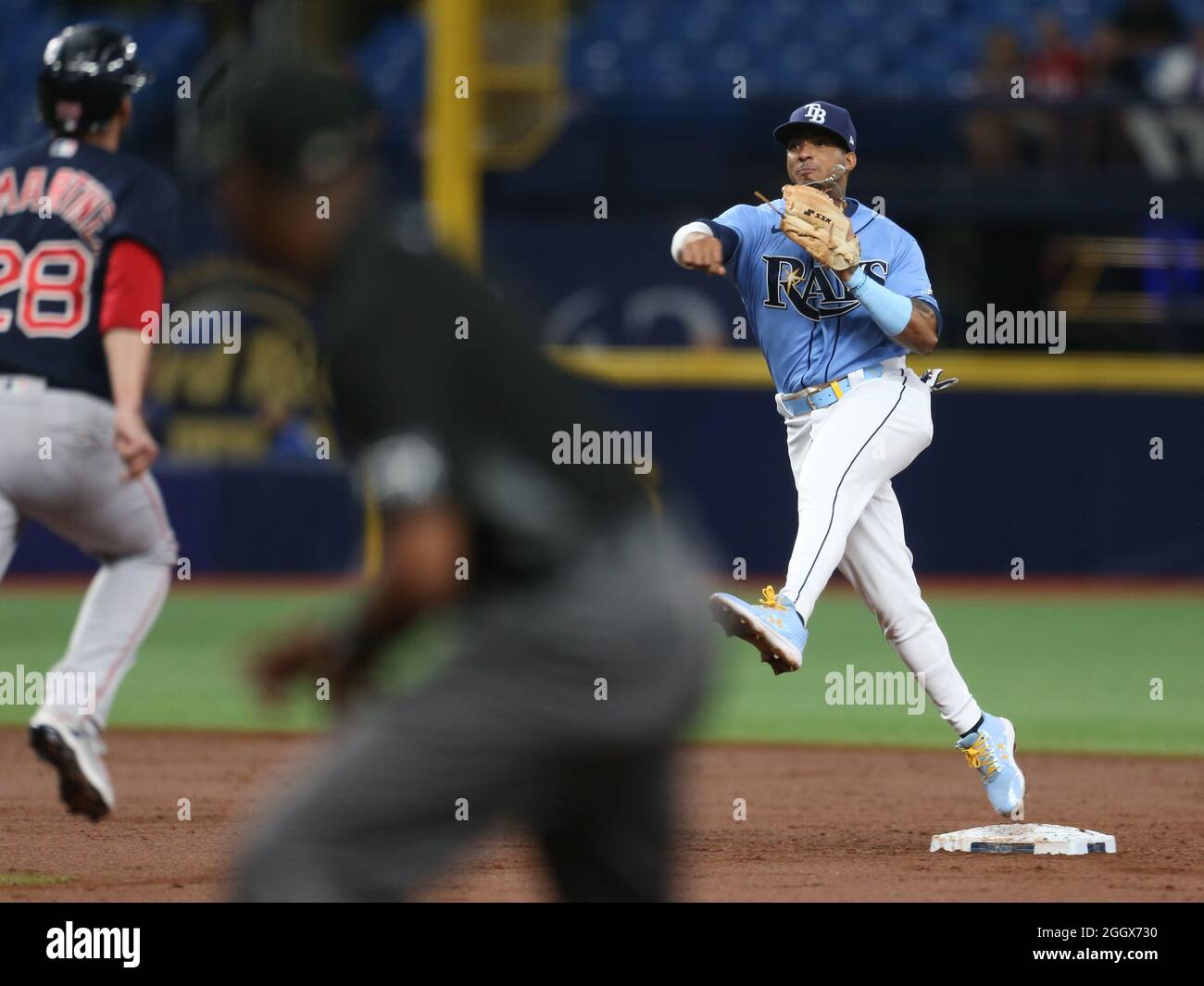 St. Petersburg, FL. USA; Tampa Bay Rays shortstop Wander Franco (5 ...