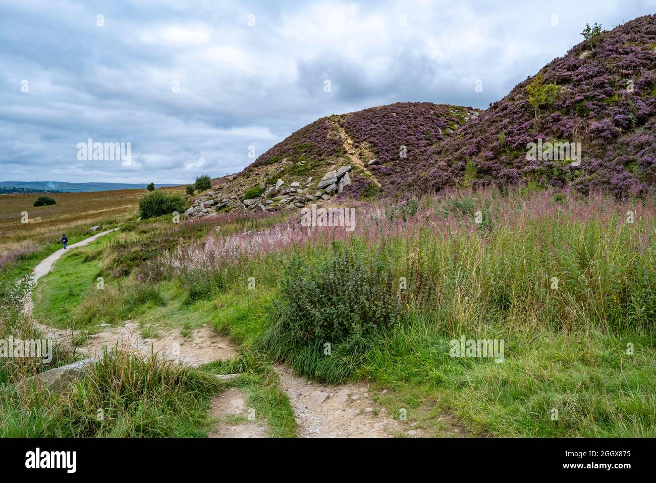 Evidence of quarrying for Sandstone on Penistone Moor, outside Haworth