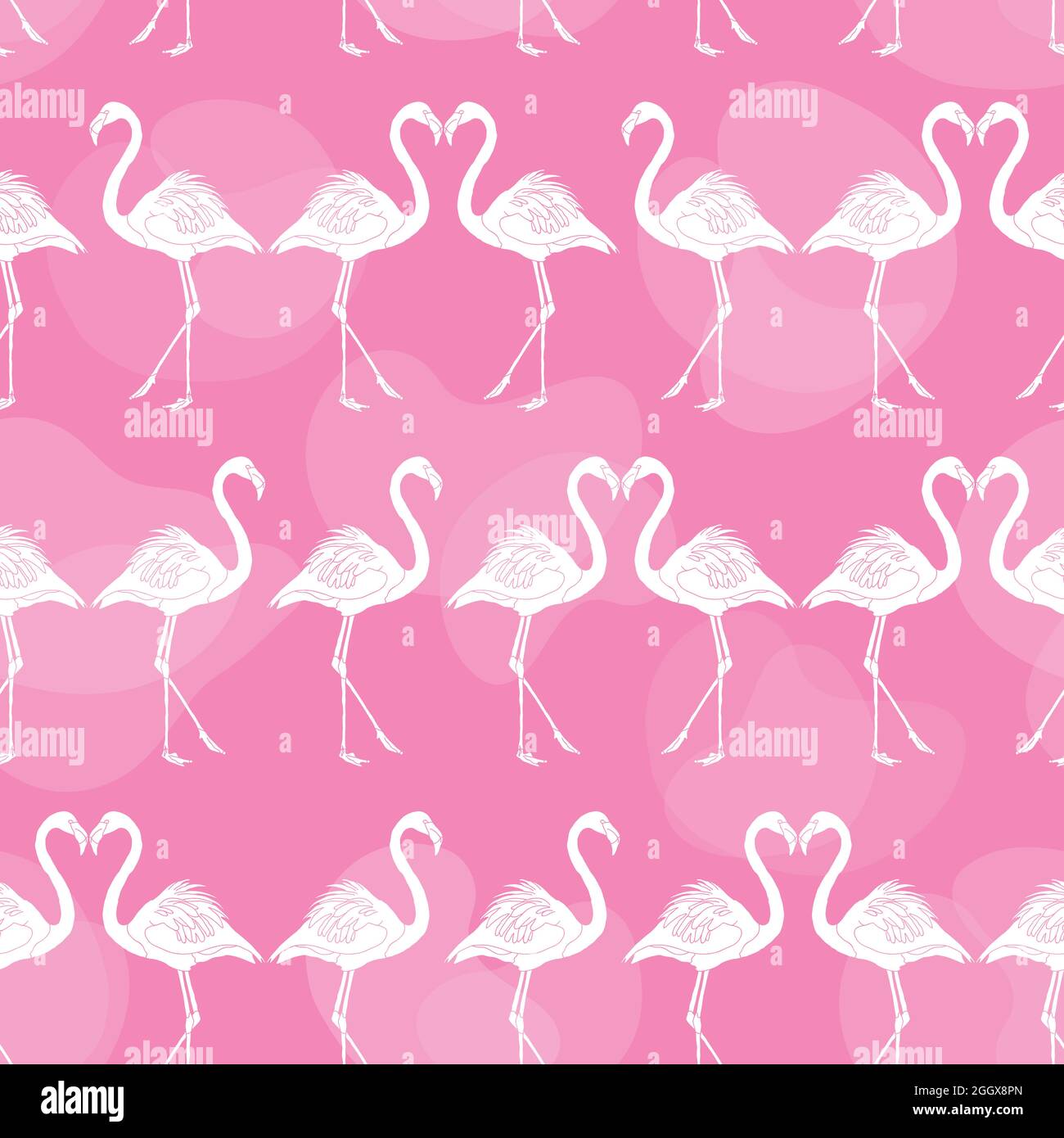 Flamingo Pink Pattern Design Background Stock Vector