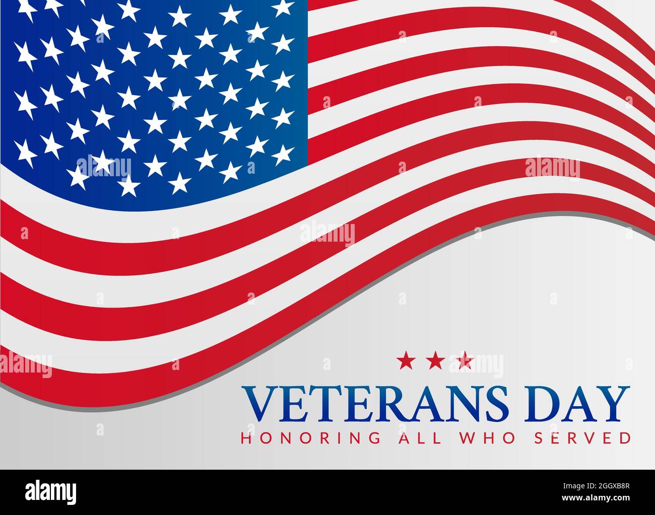 Veterans Day USA Flag Illustration Stock Vector Image & Art - Alamy