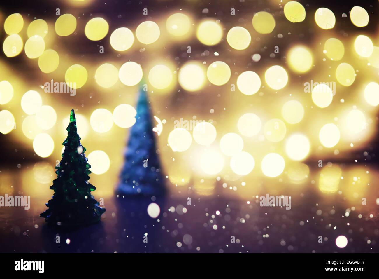 Christmas and New Year holiday background copy space. Winter holiday ...