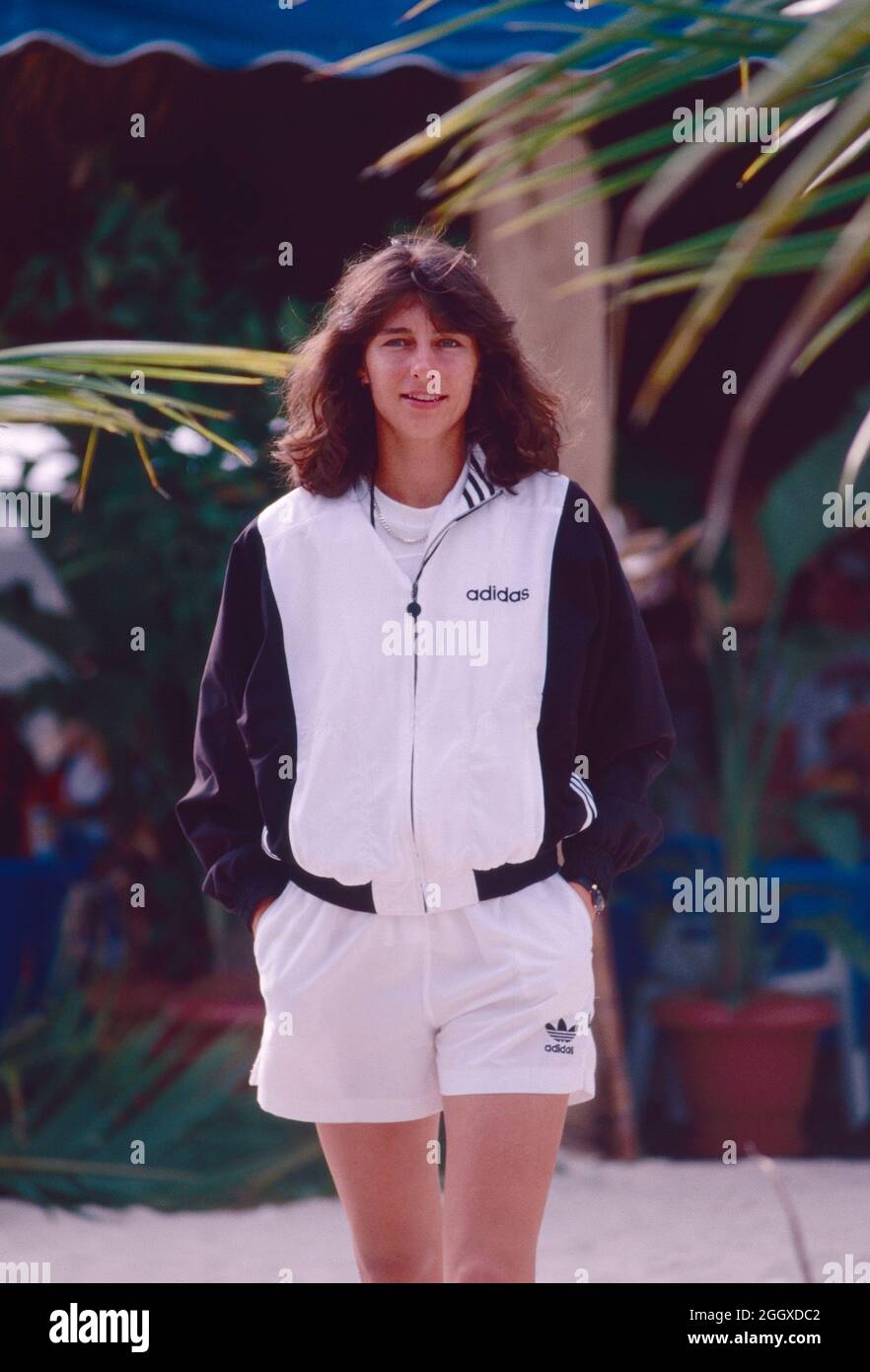 Austrian tennis player Barbara Paulus, Lipton 1997 Stock Photo