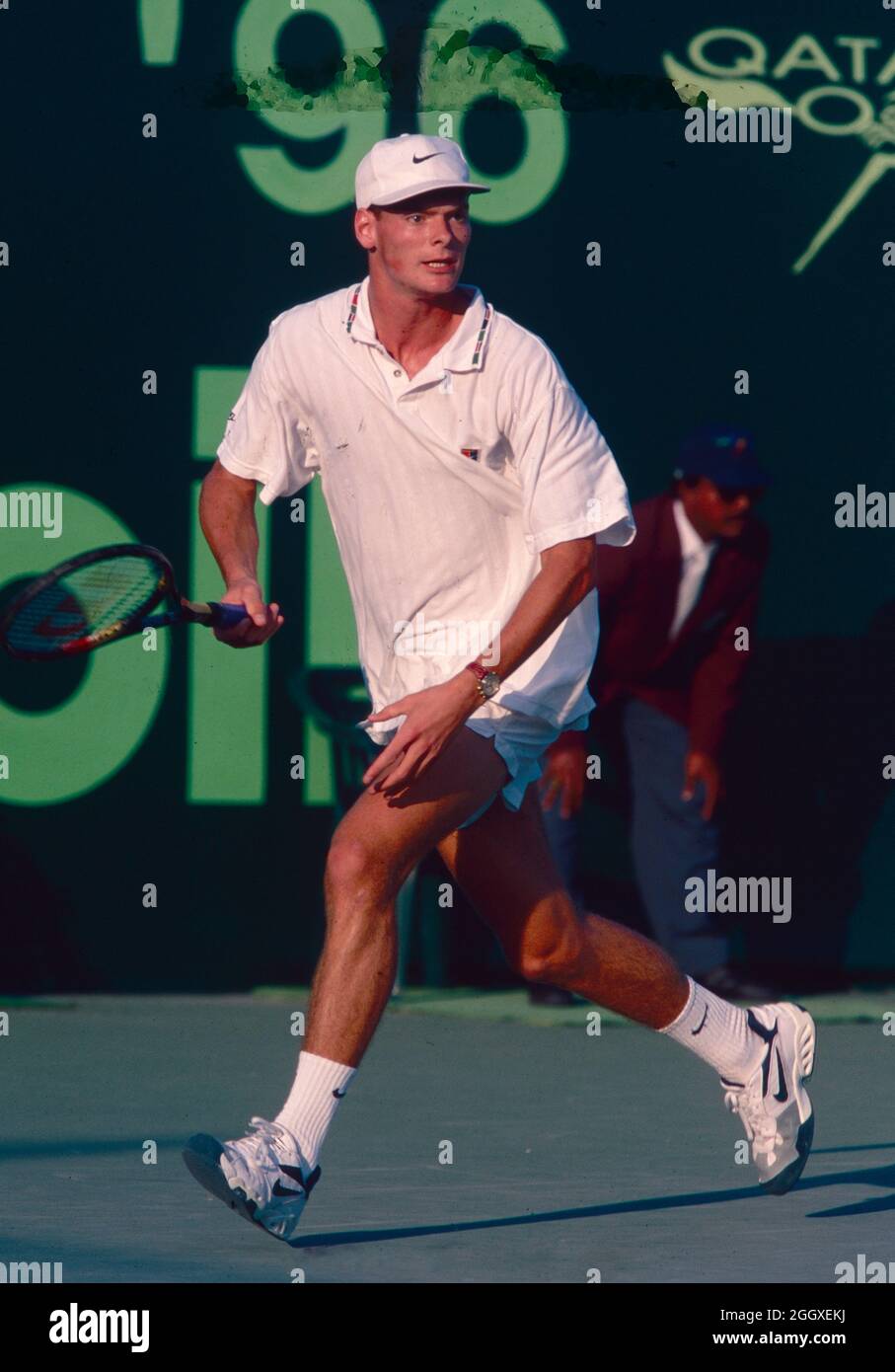 Dutch tennis player Sjeng Schalken, Qatar Open 1996 Stock Photo - Alamy
