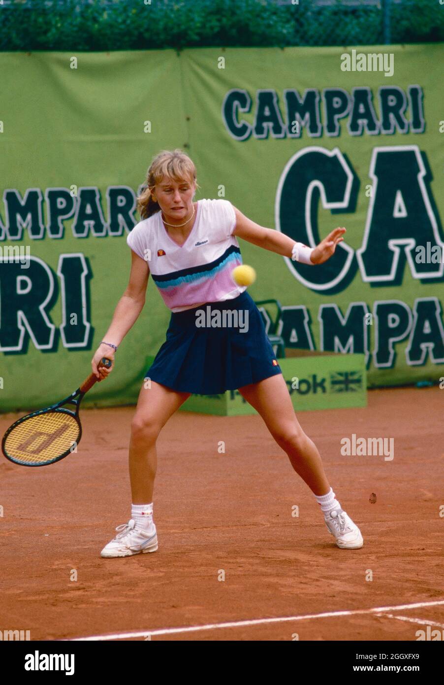 American tennis player Erika deLone, 1988 Stock Photo