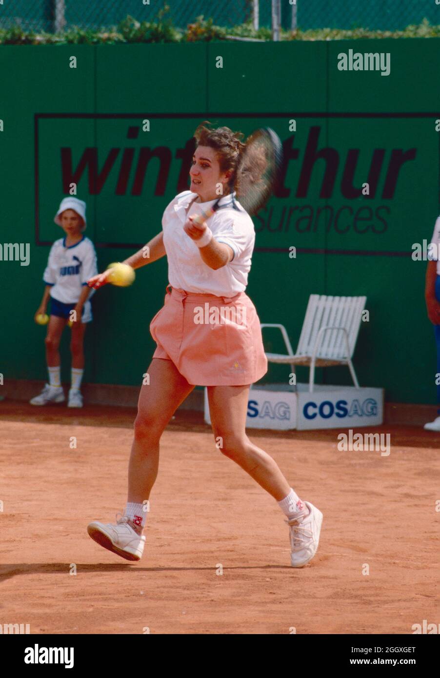 American tennis player Elise Burgin, European Open, Geneva 1989 Stock
