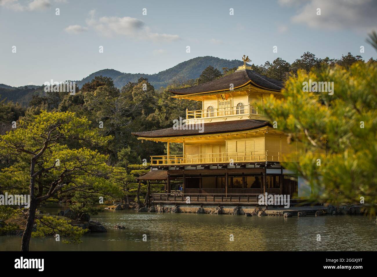 Kinkaku-ji (Rokuon-ji) Buddhist temple in Kyoto, Japan Stock Photo