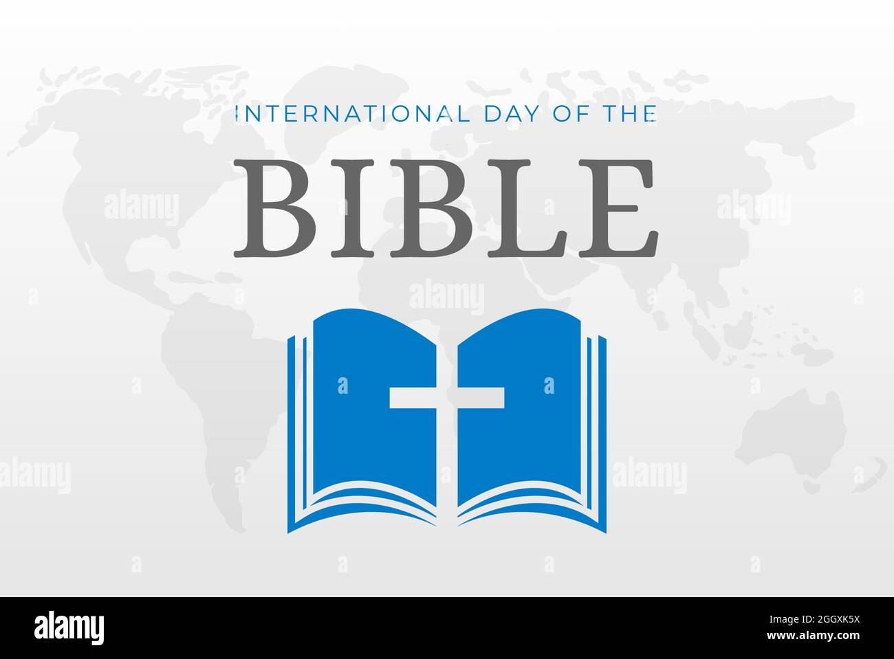 International Day of the Bible Week Background Illustration Stock Vector