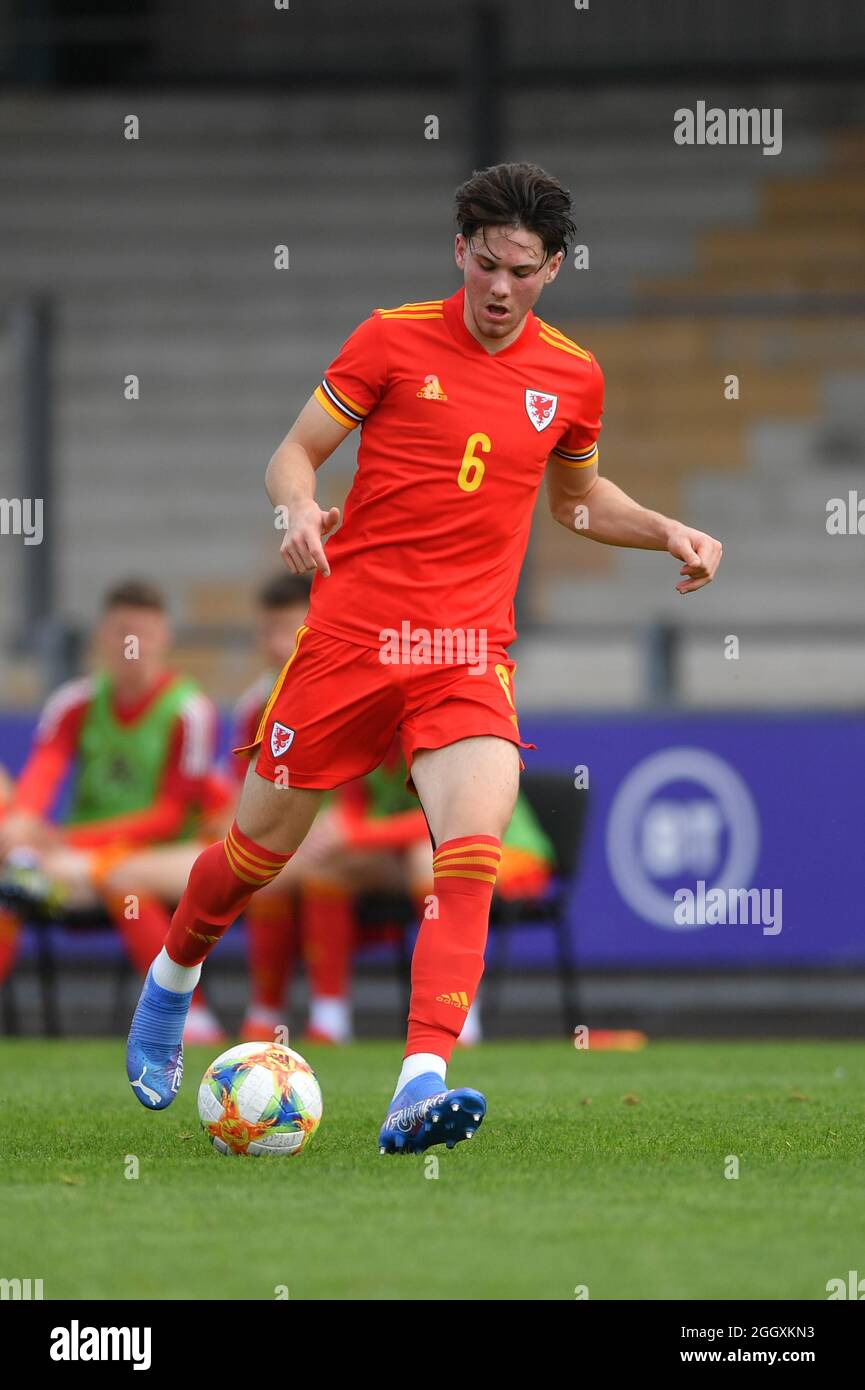 Wales' Abbot during the international friendly at the Spytty