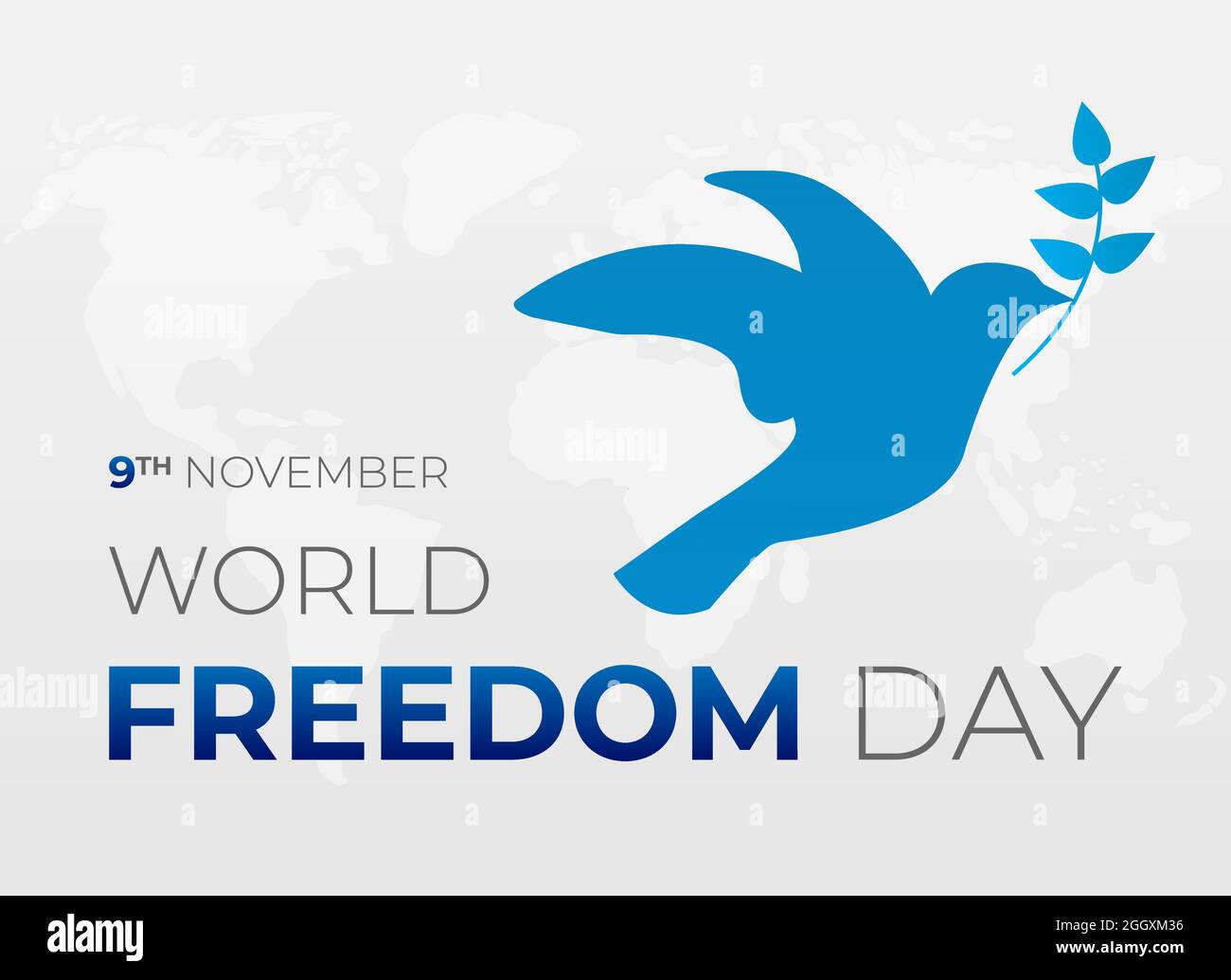 World Freedom Background Illustration with Dove Stock Vector Image ...