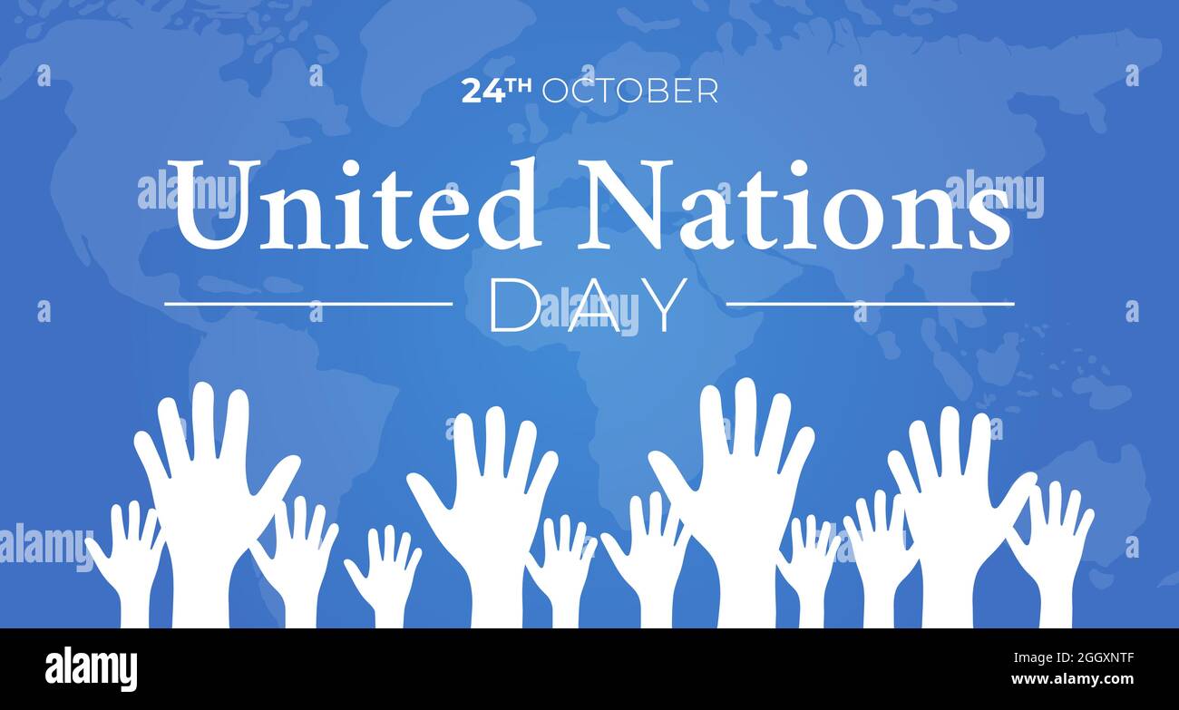Blue United Nations Day Background Illustration Stock Vector Image