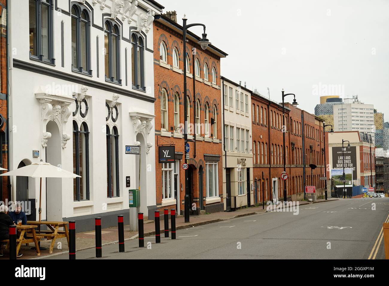 The Jewellery quarter in Birmingham, England. Buildings in central Birmingham that in the past and the present, house jewellery companies. Stock Photo