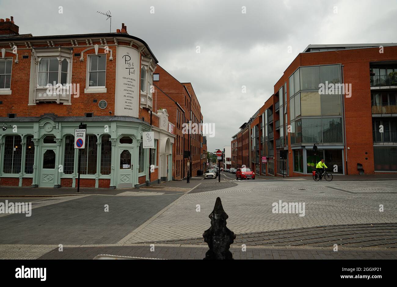 The Jewellery quarter in Birmingham, England. Buildings in central Birmingham that in the past and the present, house jewellery companies. Stock Photo