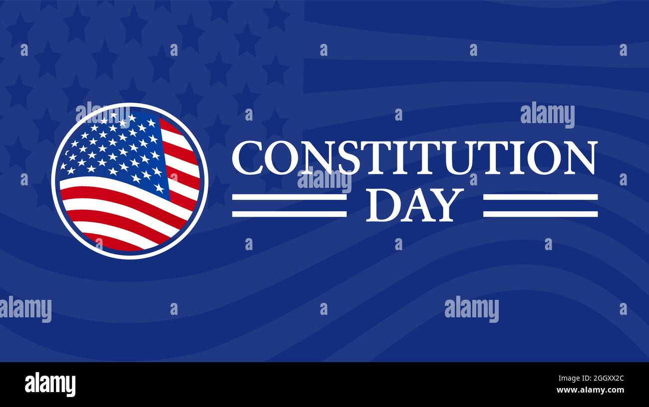 Constitution Day Background Illustration Stock Vector
