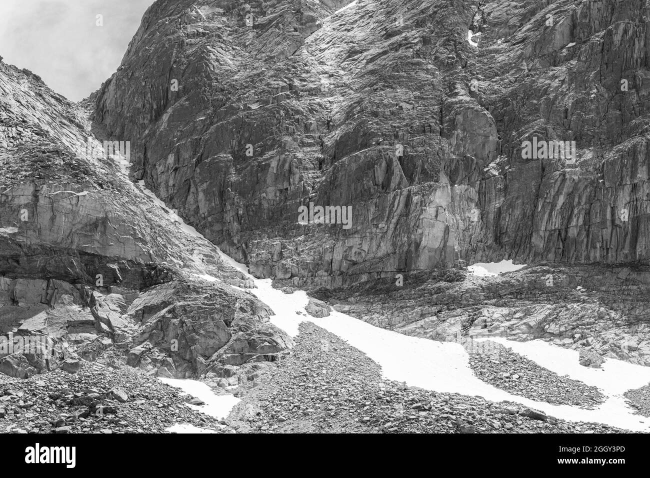 Black & White Mountains in Rocky Mountain National Park, Colorado Stock ...