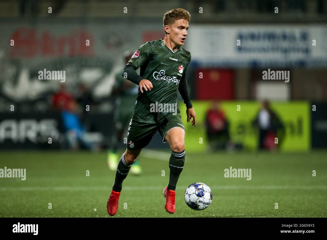 Helmond Netherlands 03rd Sep 2021 Helmond Netherlands September 3 Teun Bijleveld Of Fc Emmen During The Dutch Keukenkampioendivisie Match Between Helmond Sport And Fc Emmen At The Solarunie Stadion On September