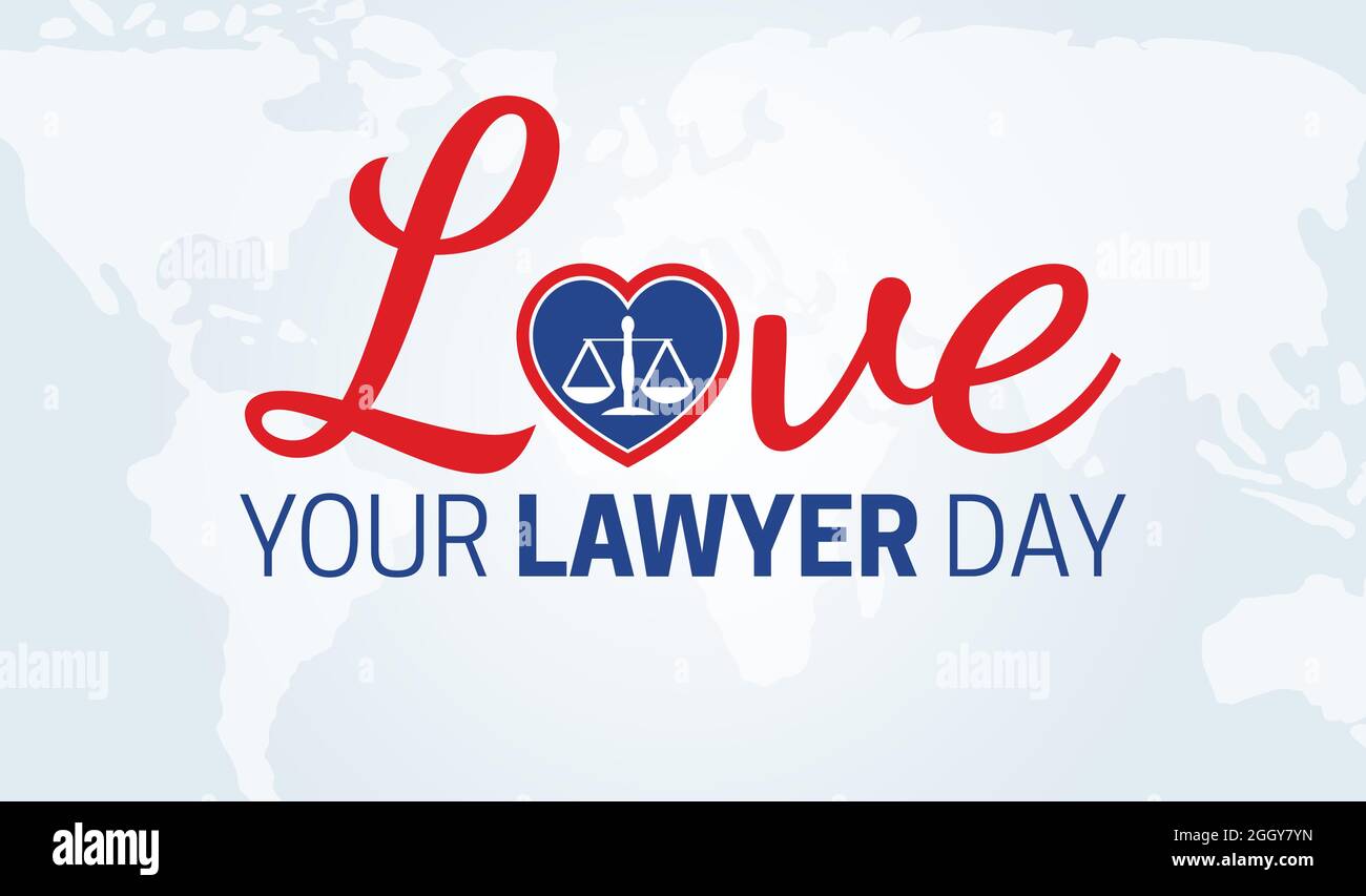 Love Your Lawyer Day Background Illustration Stock Vector Image & Art