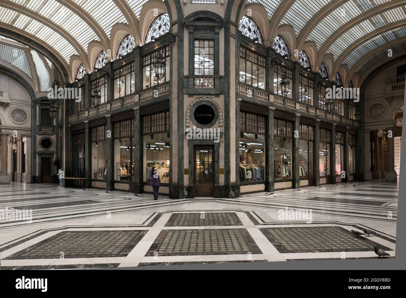 Galleria San Federico, Torino (Italy) Stock Photo