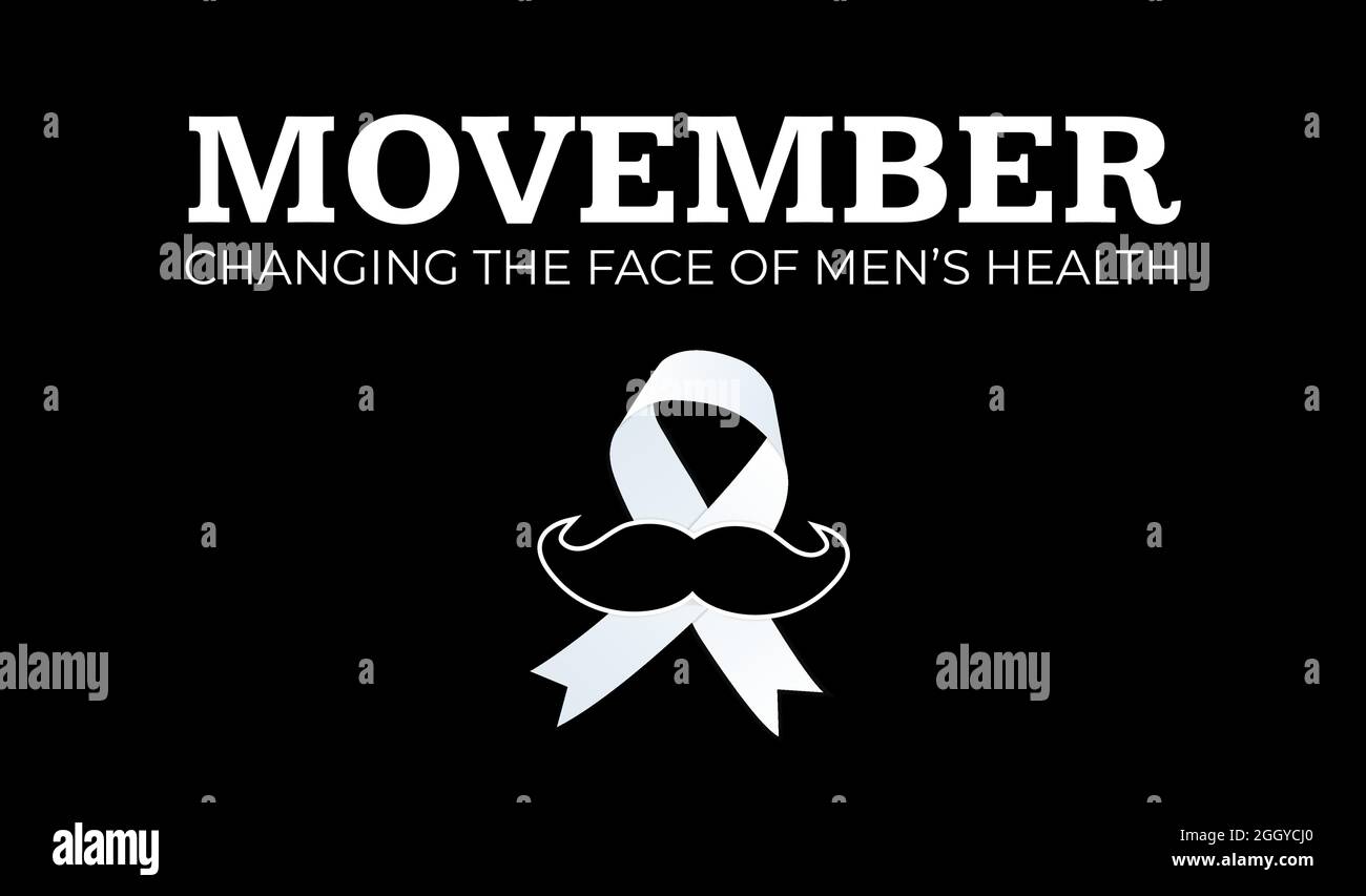 Movember Changing the Face of Men's Health Awareness Month Background ...