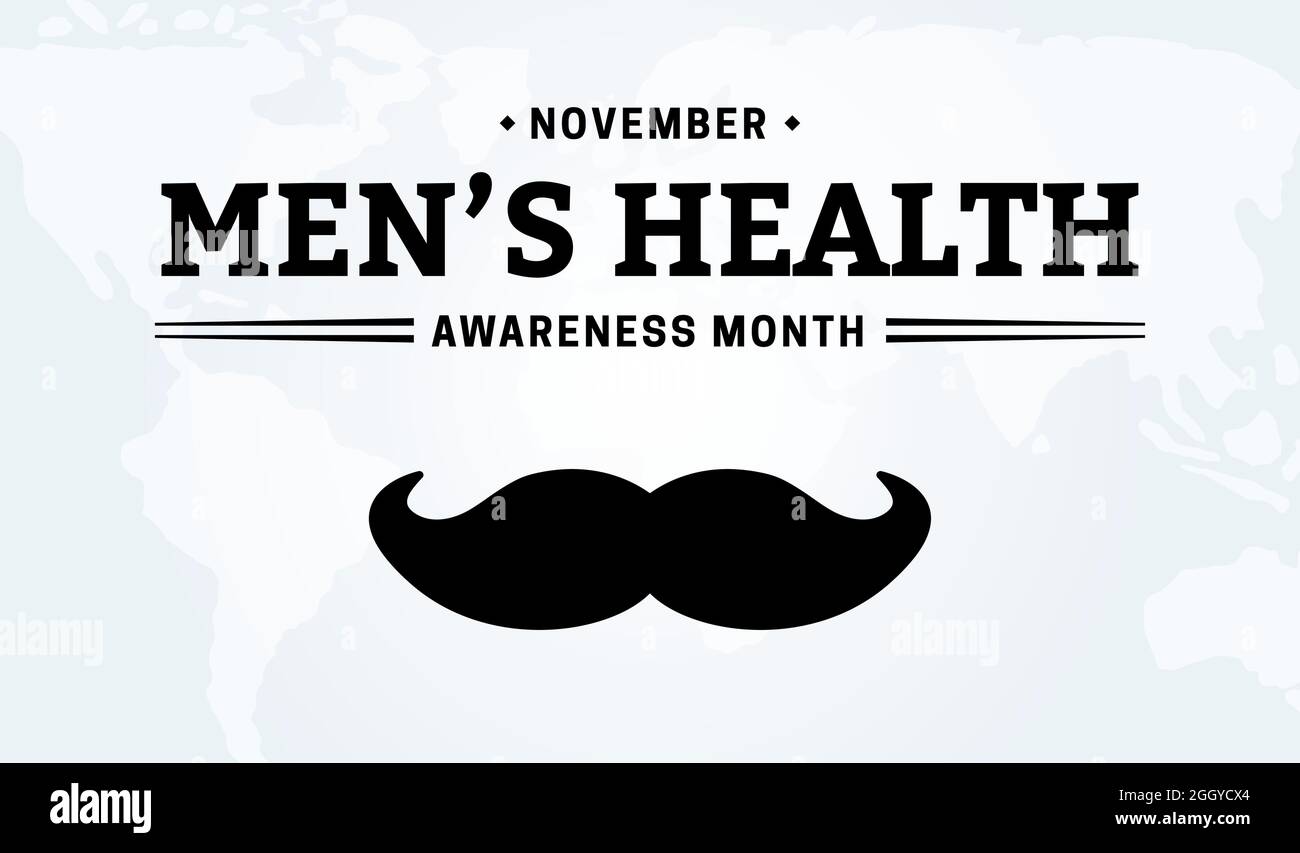 Men's Health Awareness Month Background Illustration Stock Vector Image