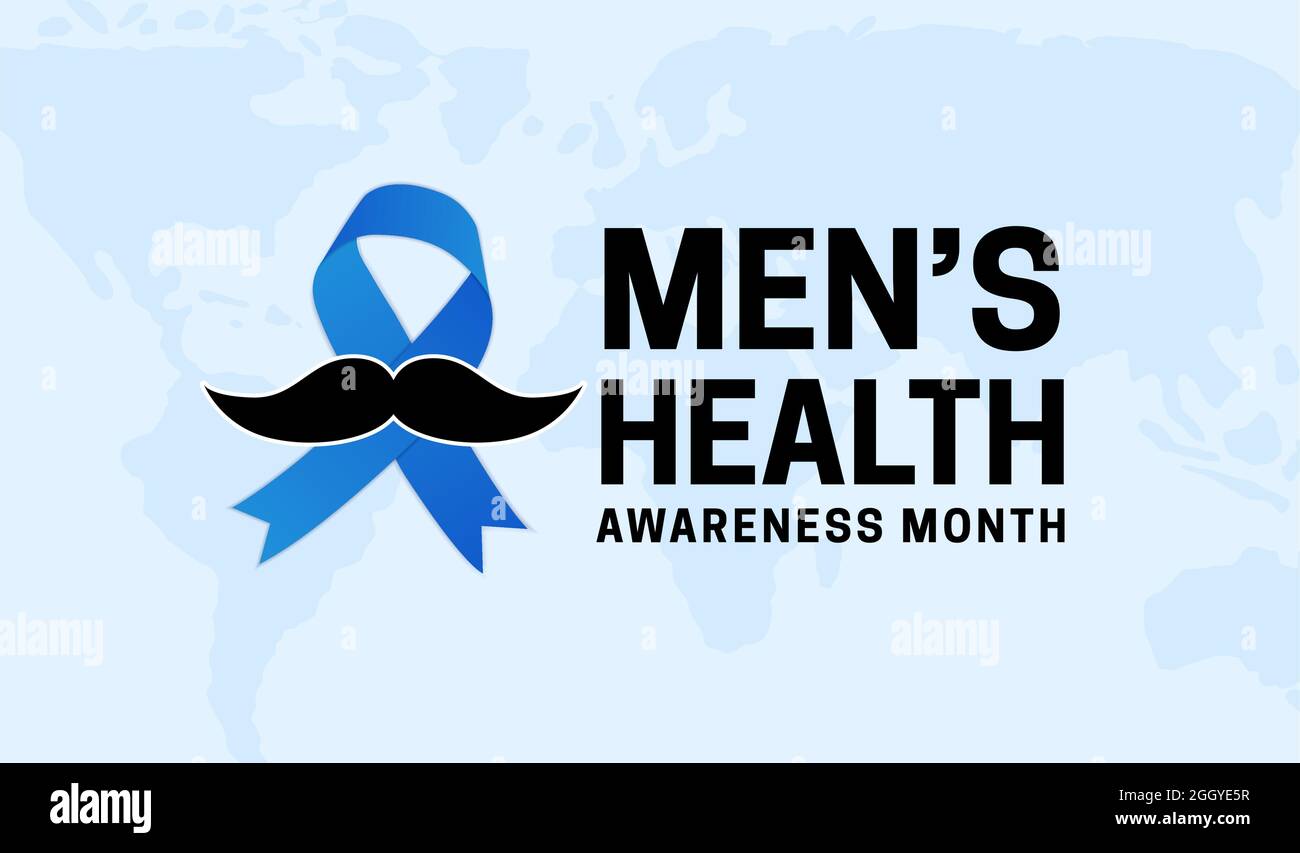 Men's Health Awareness Month Background Illustration Stock Vector Image
