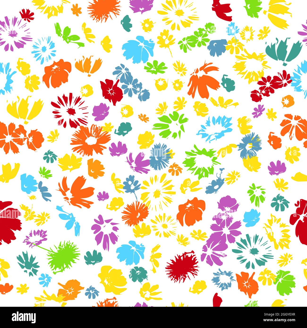 Seamless background small flowers. Vector illustration Stock Vector ...