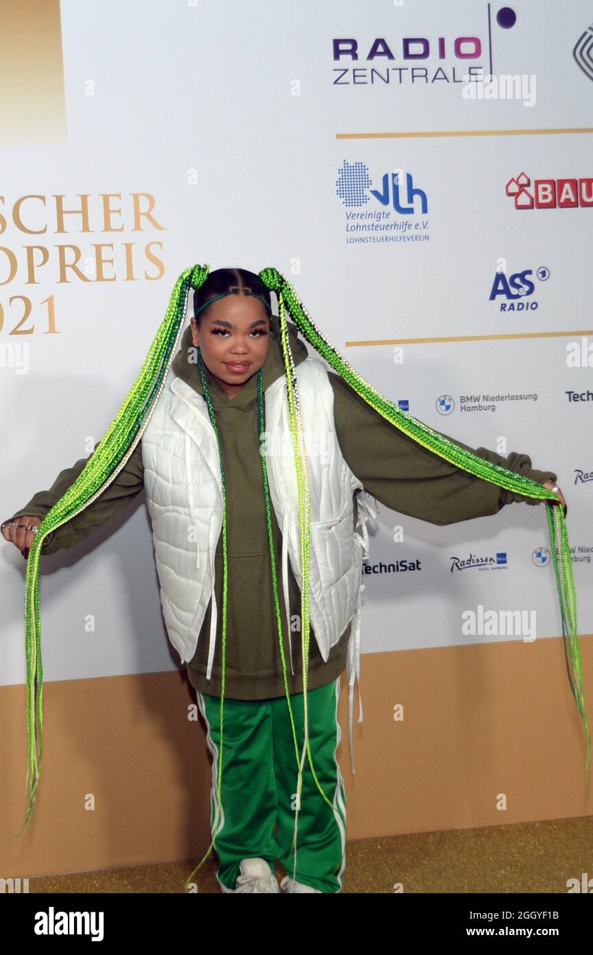 Hamburg der 02.09.2021 Zoe Wees bei der Verleihung Deutscher