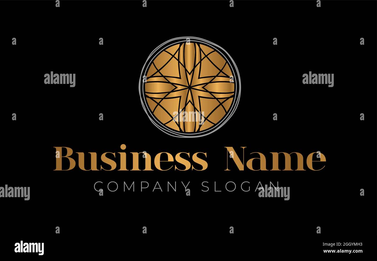 Gold Luxury Logo Design Template Stock Vector Image & Art - Alamy