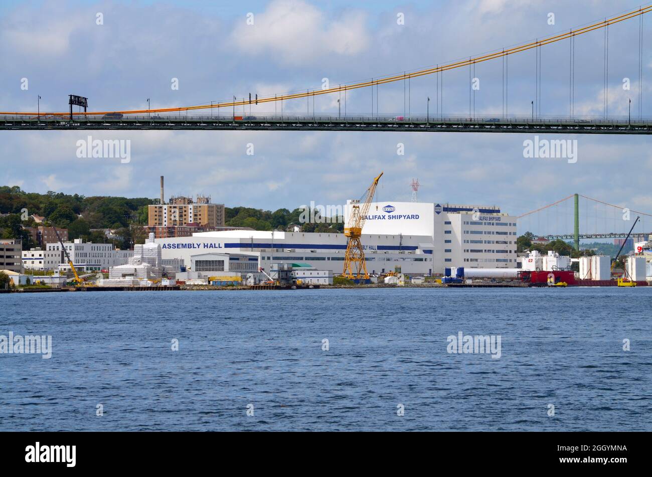 View Of The Halifax Shipyard Of Irving Shipbuilding In Halifax Harbour View Of The Halifax Shipyard Of Irving Shipbuilding In Halifax Harbour