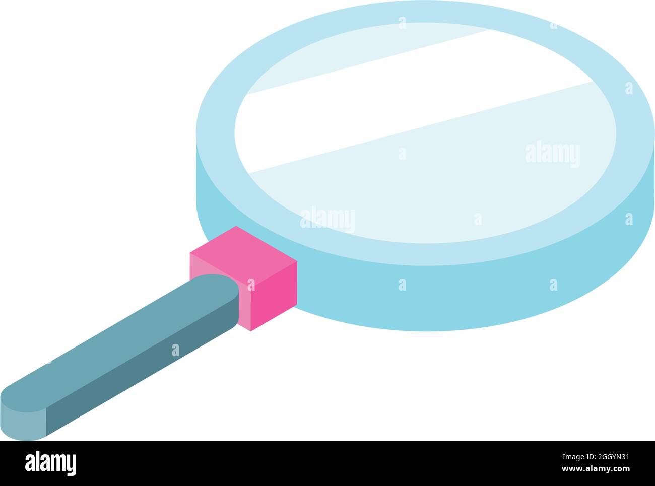 isometric magnifying glass Stock Vector Image & Art - Alamy