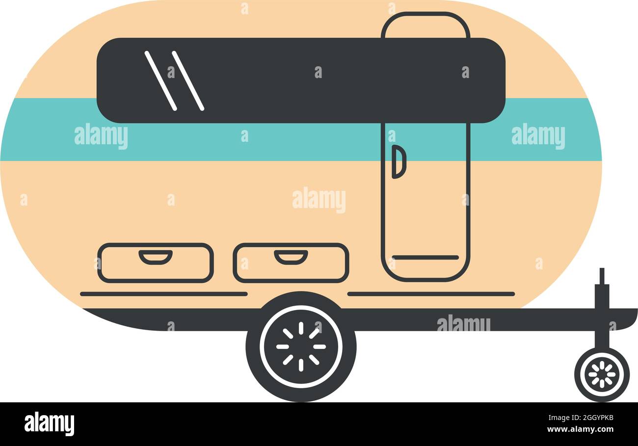 camper trailer classic Stock Vector Image & Art - Alamy