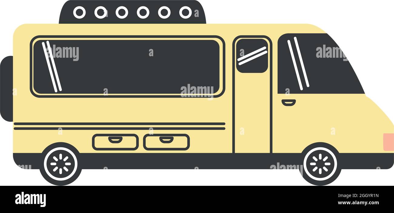 yellow camper car Stock Vector Image & Art - Alamy