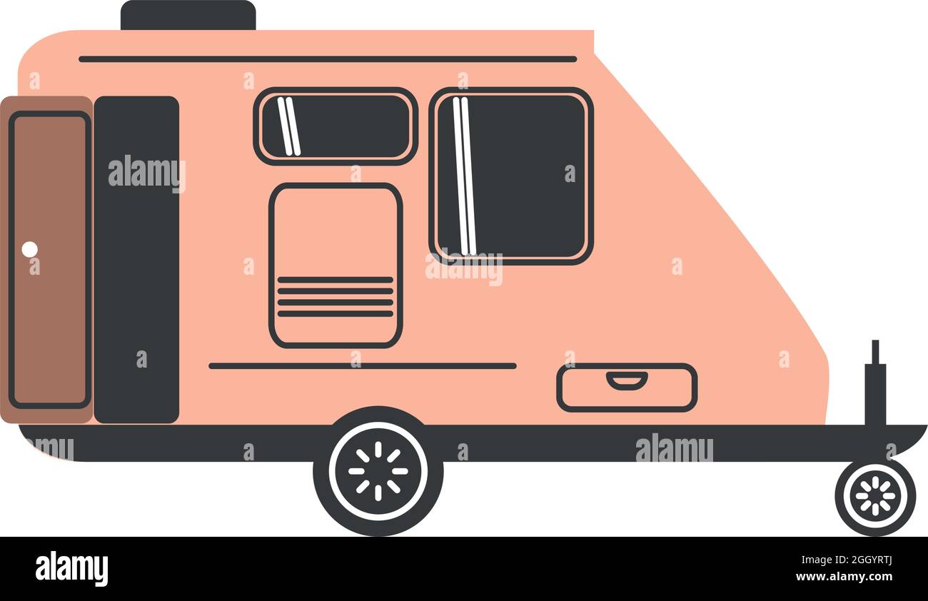 trailer of camper Stock Vector Image & Art - Alamy
