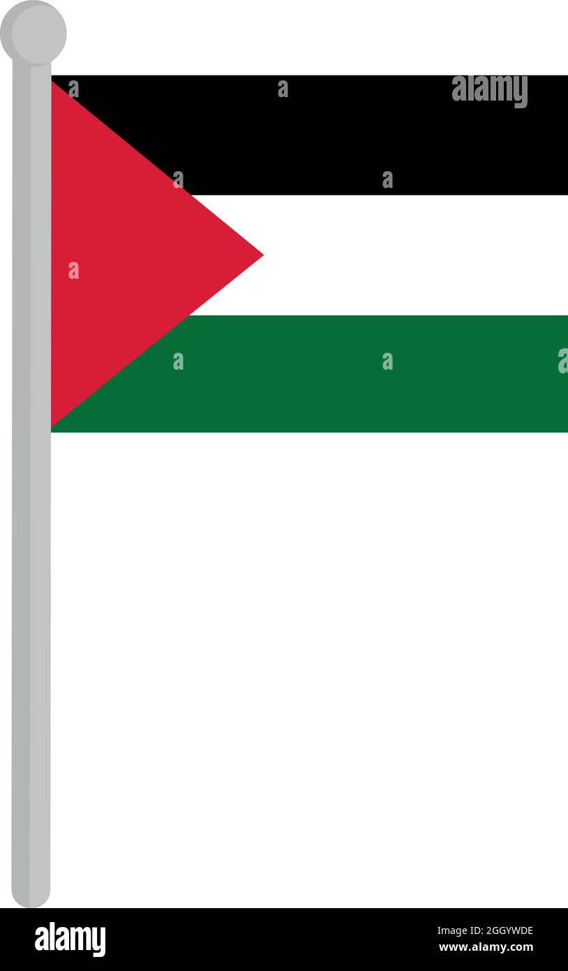 Palestine Flag on a Stick