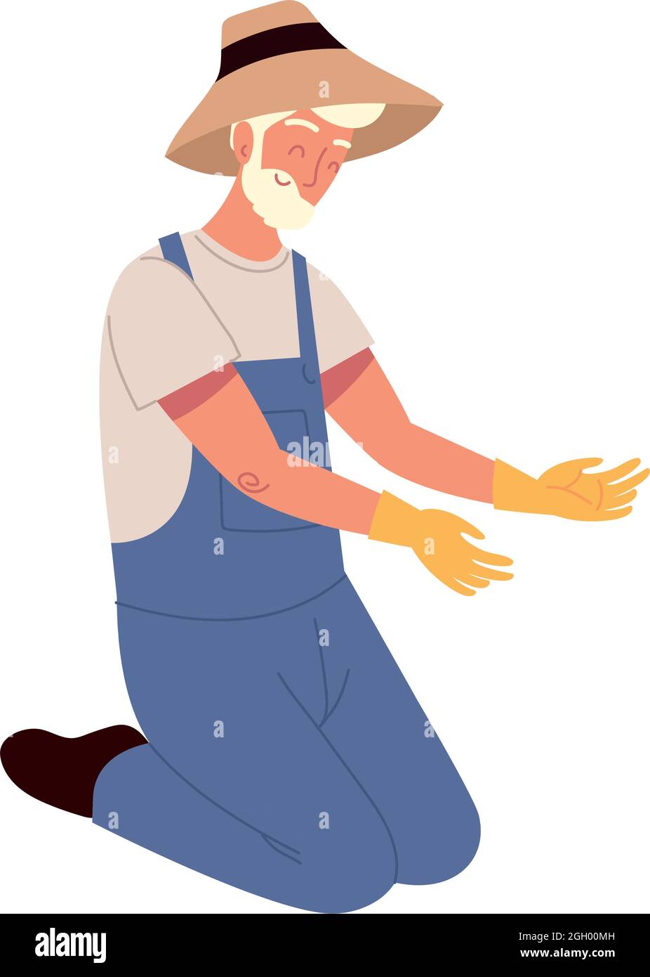 farmer old man Stock Vector Image & Art - Alamy
