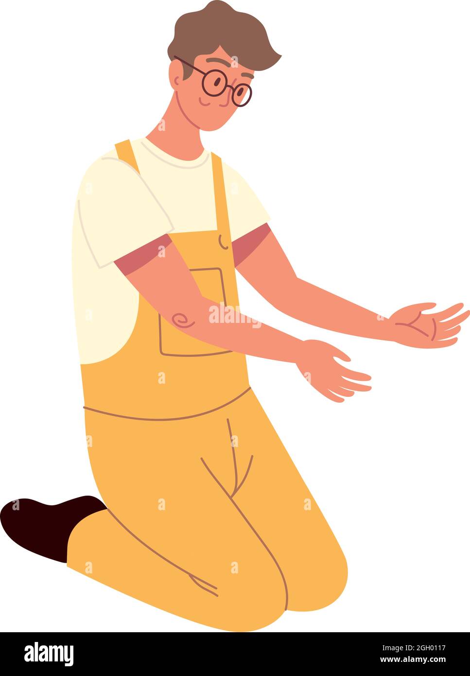 farmer man character Stock Vector Image & Art - Alamy