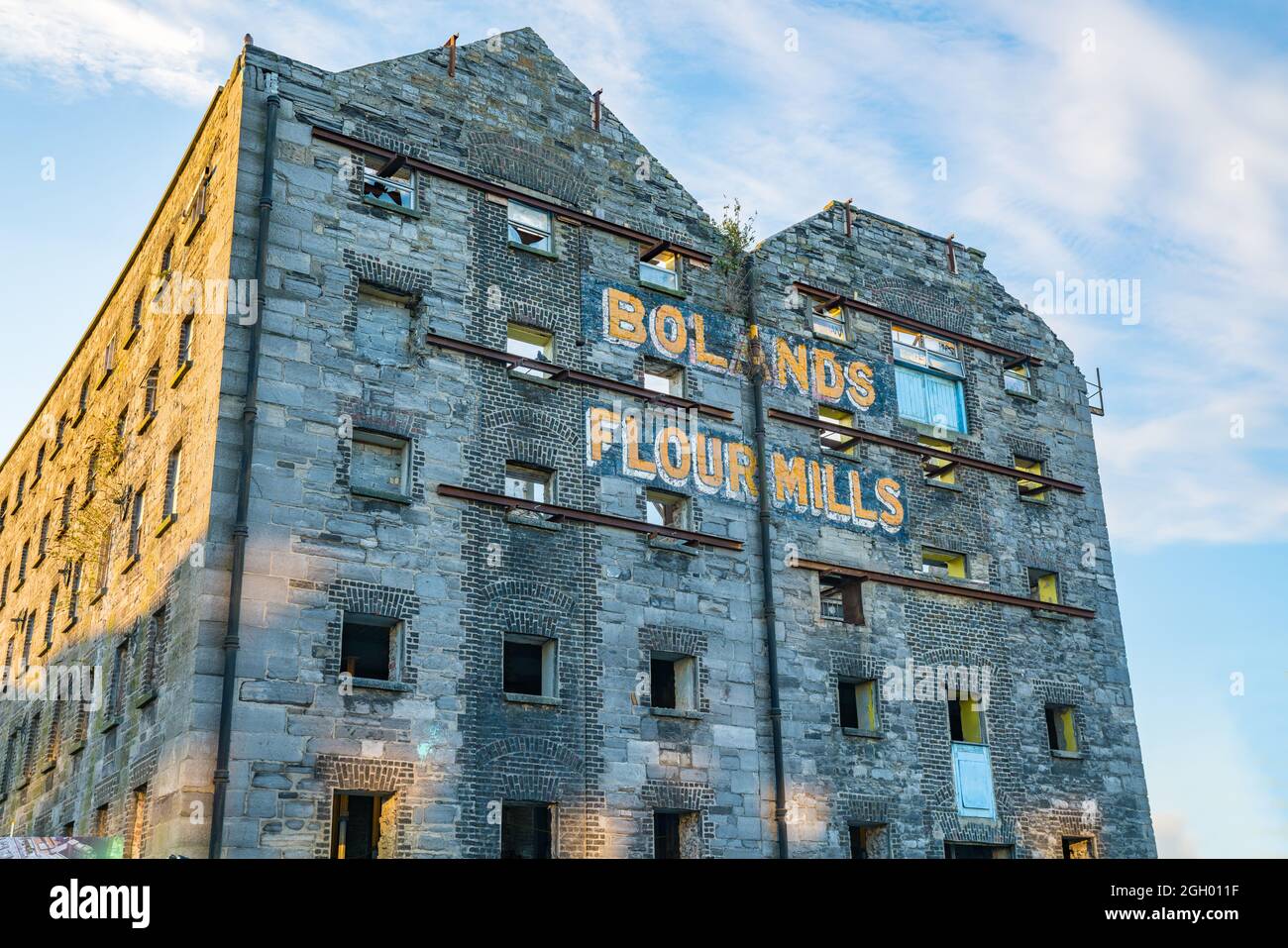 Dublin, IRELAND AUGUST 9 2017; Historic Boland's Flour Mill historic