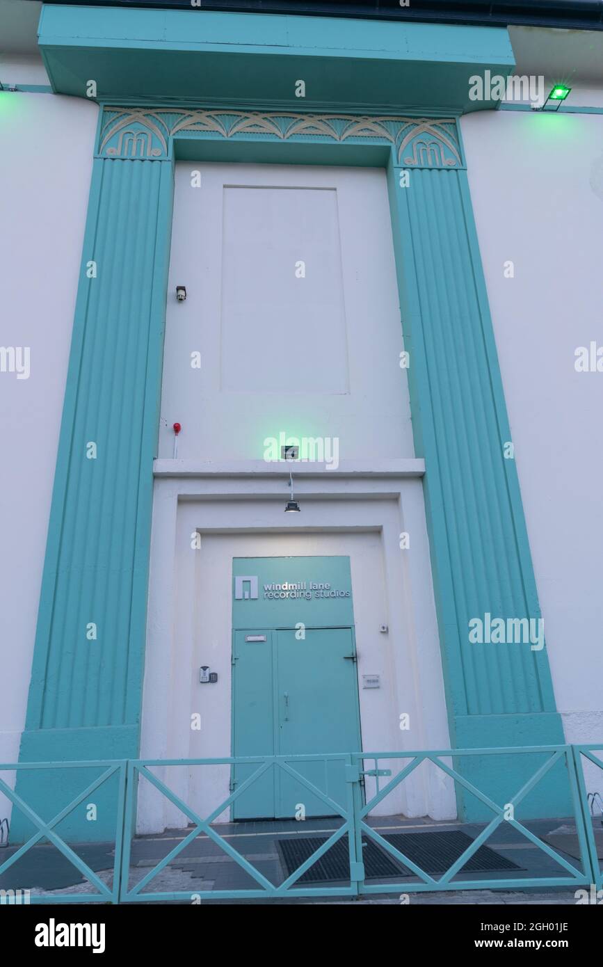 DUBLIN, IRELAND AUGUST 9 2017; Entrance architecture and door to