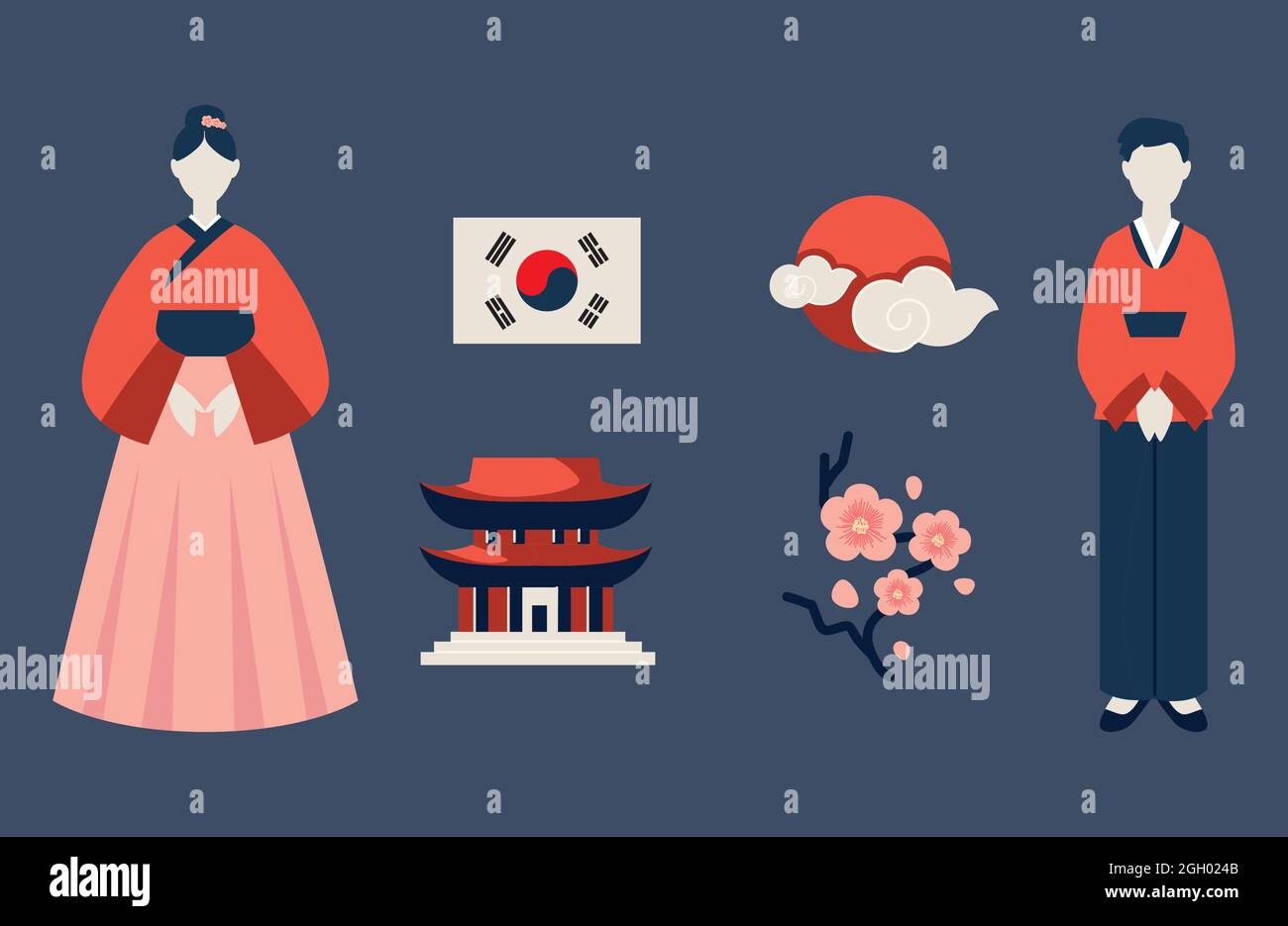 korean icons set Stock Vector Image & Art - Alamy