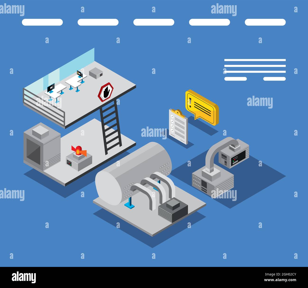factory process and production Stock Vector Image & Art - Alamy