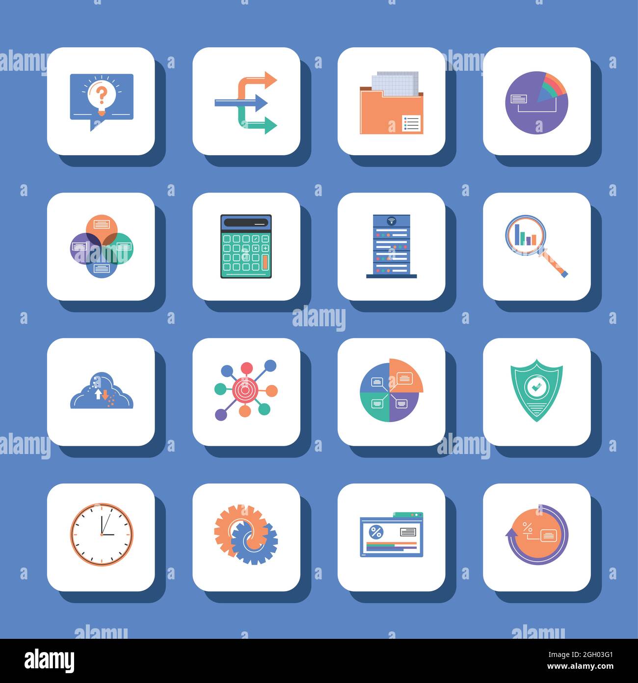 icons analysis financial Stock Vector Image & Art - Alamy