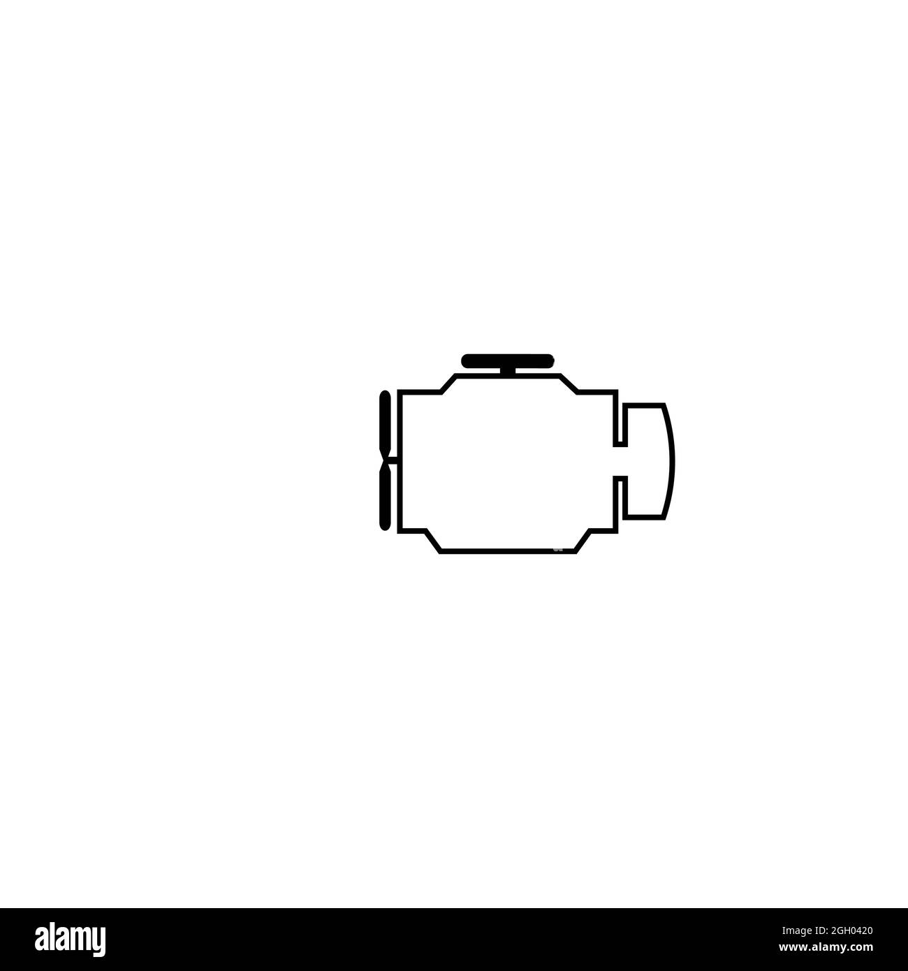 car engine icon illustration design Stock Photo - Alamy