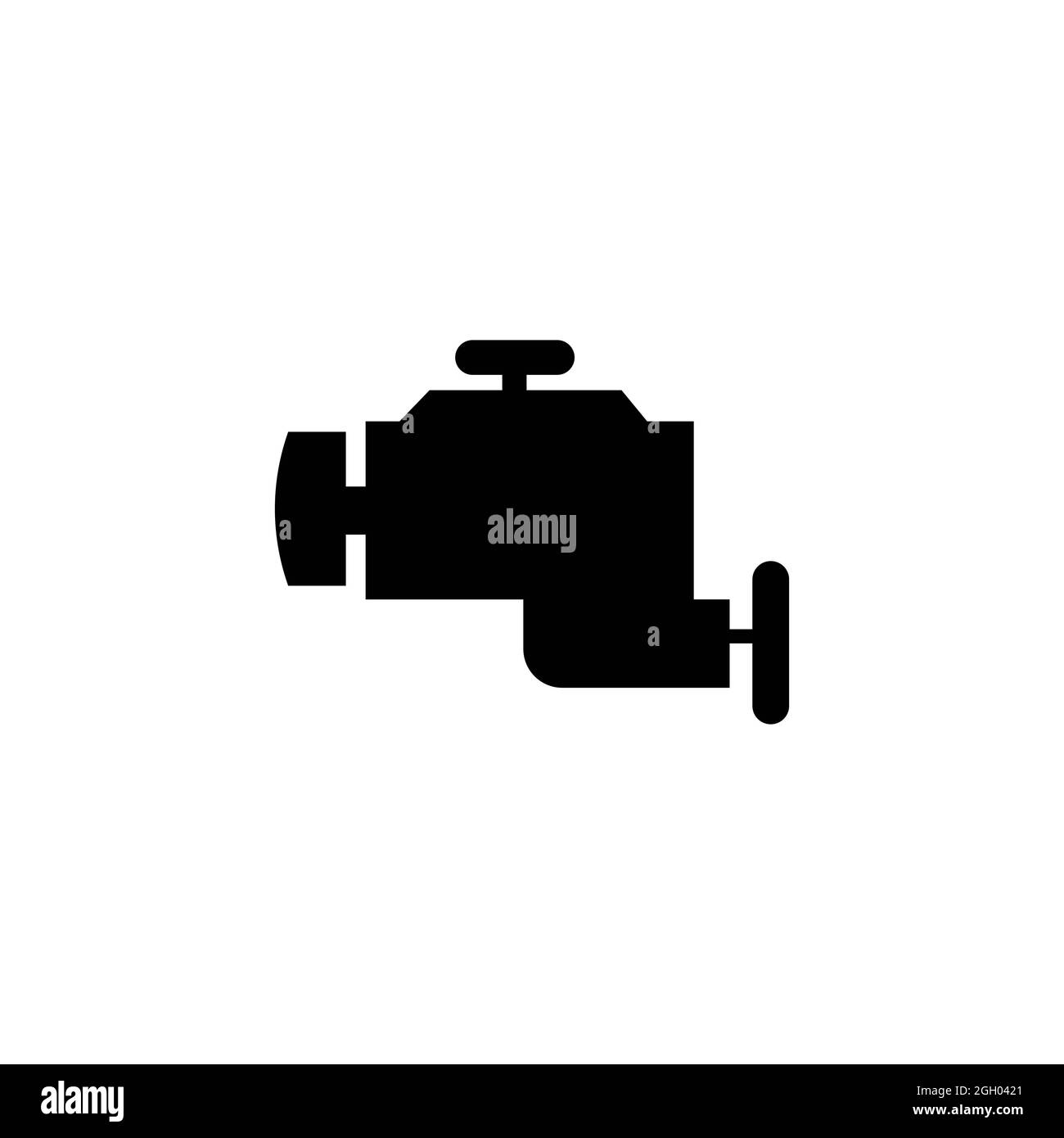 car engine icon illustration design Stock Photo - Alamy