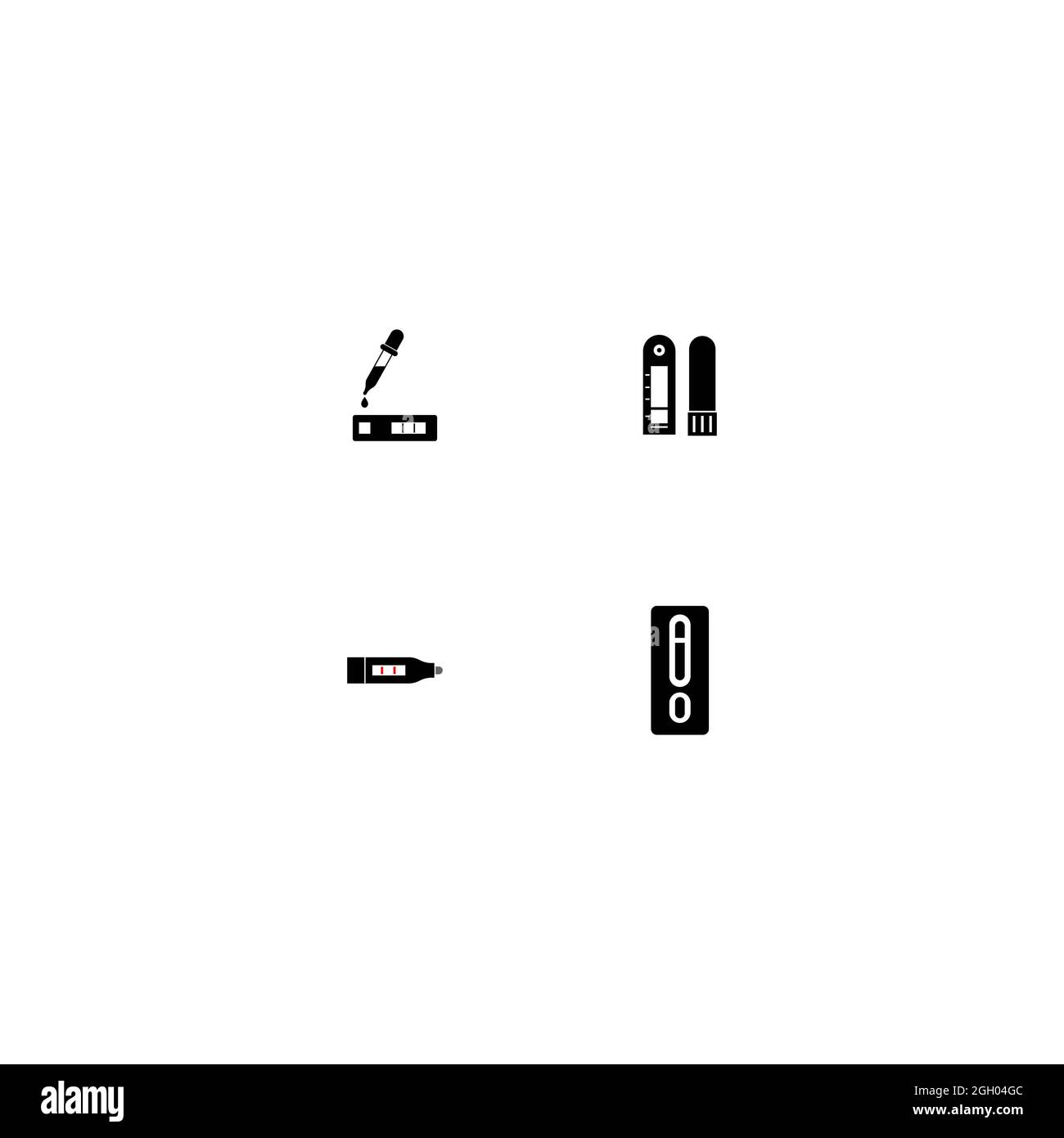 Covid 19 positive test swab pcr Cut Out Stock Images & Pictures - Alamy