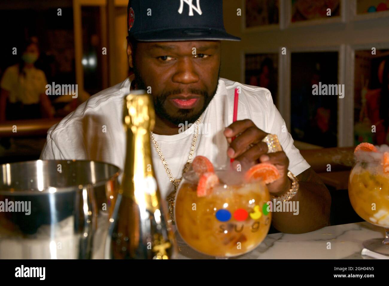 Las Vegas, NV, USA. 3rd Sep, 2021. Ê50 Cent Unveils Candy Shop Goblet