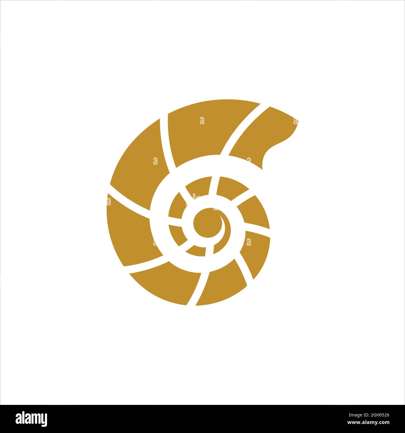 Shell vector icon illustration design template Stock Photo - Alamy